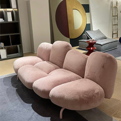 Beverly Cloud Chaise Armchair - Blush Pink