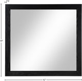 Kent Mirror - Elevate Your Space with a Sleek Art Deco Design Crafted from Solid Ash Wood Elegance