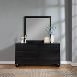 Kent Mirror - Elevate Your Space with a Sleek Art Deco Design Crafted from Solid Ash Wood Elegance