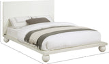 Kent Bed - Elegant Solid Ash Wood Design with Luxurious Ball Legs for a Modern Bedroom Upgrade