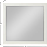 Kent Mirror - Elevate Your Space with a Sleek Art Deco Design Crafted from Solid Ash Wood Elegance