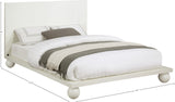 Kent Bed - Elegant Solid Ash Wood Design with Luxurious Ball Legs for a Modern Bedroom Upgrade