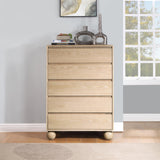 Kent Chest - Elegant Solid Ash Wood Storage Solution with Timeless Design and Luxurious Ball Legs