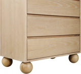 Kent Chest - Elegant Solid Ash Wood Storage Solution with Timeless Design and Luxurious Ball Legs