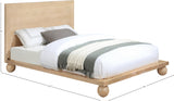 Kent Bed - Elegant Solid Ash Wood Design with Luxurious Ball Legs for a Modern Bedroom Upgrade