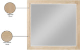 Kent Mirror - Elevate Your Space with a Sleek Art Deco Design Crafted from Solid Ash Wood Elegance