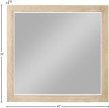 Kent Mirror - Elevate Your Space with a Sleek Art Deco Design Crafted from Solid Ash Wood Elegance
