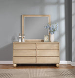 Kent Mirror - Elevate Your Space with a Sleek Art Deco Design Crafted from Solid Ash Wood Elegance