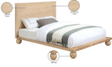 Kent Bed - Elegant Solid Ash Wood Design with Luxurious Ball Legs for a Modern Bedroom Upgrade