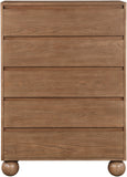 Kent Chest - Elegant Solid Ash Wood Storage Solution with Timeless Design and Luxurious Ball Legs