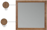 Kent Mirror - Elevate Your Space with a Sleek Art Deco Design Crafted from Solid Ash Wood Elegance