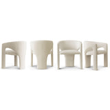 Khloe Modern Chenille Dining Chair with Arms (Set of 2)