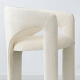 Khloe Modern Chenille Dining Chair with Arms (1-Piece)