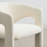 Khloe Modern Chenille Dining Chair with Arms (Set of 2)