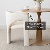 Khloe Modern Chenille Dining Chair with Arms (1-Piece)