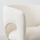 Khloe Modern Chenille Dining Chair with Arms (Set of 4)