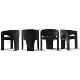 Khloe Modern Chenille Dining Chair with Arms (Set of 6)