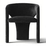 Khloe Modern Chenille Dining Chair with Arms (Set of 2)