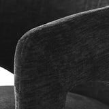 Khloe Modern Chenille Dining Chair with Arms (Set of 4)