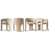 Khloe Modern Chenille Dining Chair with Arms (Set of 4)