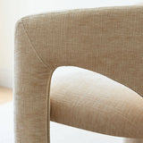 Khloe Modern Chenille Dining Chair with Arms (Set of 2)