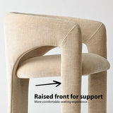 Khloe Modern Chenille Dining Chair with Arms (1-Piece)