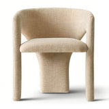 Khloe Modern Chenille Dining Chair with Arms (1-Piece)