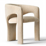 Khloe Modern Chenille Dining Chair with Arms (Set of 6)