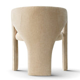 Khloe Modern Chenille Dining Chair with Arms (Set of 4)