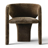 Khloe Modern Chenille Dining Chair with Arms (1-Piece)