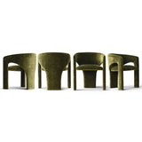 Khloe Modern Chenille Dining Chair with Arms (Set of 6)