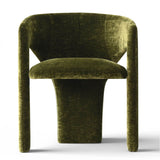 Khloe Modern Chenille Dining Chair with Arms (Set of 2)