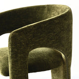 Khloe Modern Chenille Dining Chair with Arms (Set of 6)