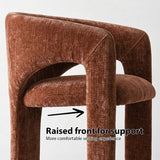 Khloe Modern Chenille Dining Chair with Arms (Set of 2)