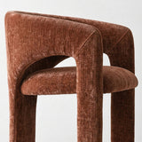 Khloe Modern Chenille Dining Chair with Arms (Set of 2)