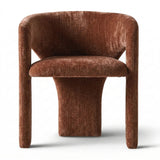 Khloe Modern Chenille Dining Chair with Arms (Set of 4)