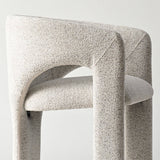 Khloe Modern Chenille Dining Chair with Arms (Set of 2)