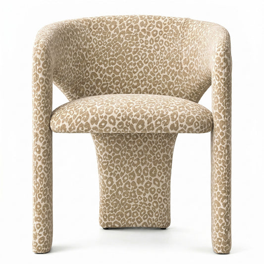 Khloe Modern Leopard Chair with Arms (1-Piece)