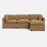 Kova Pillow Cushion Sofa 122" + Ottoman