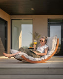 LAAKSO outdoor lounger, OHRA outdoor cushion and wedges | set