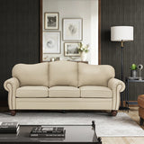 Flavio 81" Genuine Leather Sofa
