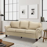 Flavio 81" Genuine Leather Sofa