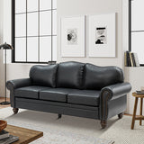 Flavio 81" Genuine Leather Sofa
