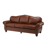Flavio 81" Genuine Leather Sofa