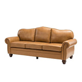 Flavio 81" Genuine Leather Sofa