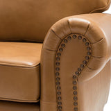 Flavio 81" Genuine Leather Sofa