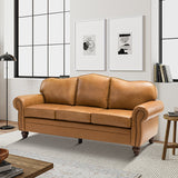 Flavio 81" Genuine Leather Sofa