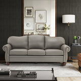 Flavio 81" Genuine Leather Sofa