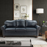Flavio 81" Genuine Leather Sofa