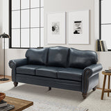 Flavio 81" Genuine Leather Sofa
